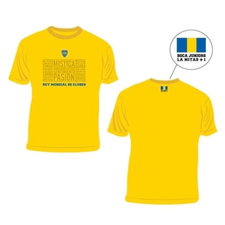 Boca Juniors Boca Juniors CABJTLYXL Mistica Yellow XL T-Shirt CABJTLYXL